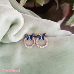 BUTTERFLY CHARMED EARRINGS - Image 2