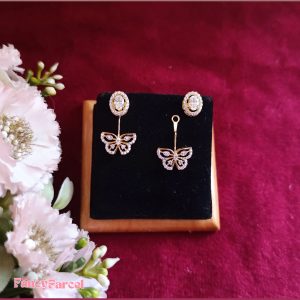ELEGANT BUTTERFLY DROP EARRINGS - Image 1
