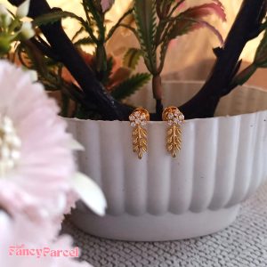 FLOWER LEAF EARRINGS - Image 3