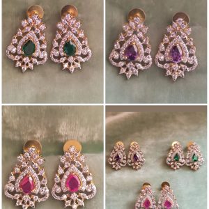 CZ EMERALD EARRINGS - Image 4