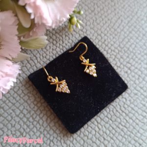 ELEGANT TEAR DROP ACCENT EARRINGS - Image 2