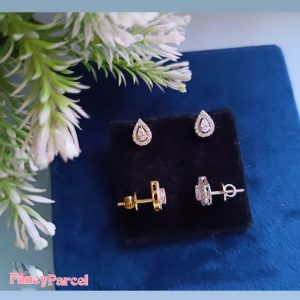 TEARDROP DIAMOND EARRINGS - Image 2