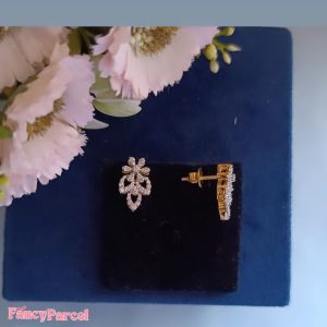 FLORAL DIAMOND EARRINGS - Image 1