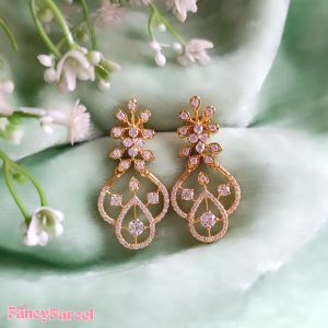 FLORAL DIAMOND EARRINGS - Image 4