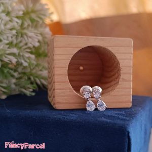 PEAR-SHAPED DROP EARRINGS - Image 2