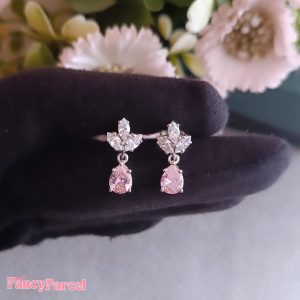 PINK SAPPHIRE DANGLE EARRING - Image 4