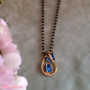 BUTTERFLY TEARDROP PENDENT MANGALSUTRA - Image 3