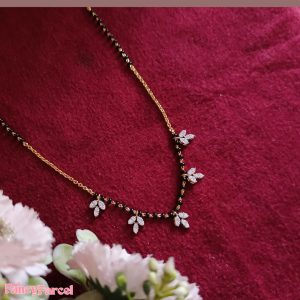 MANGALSUTRA WITH CZ LEAF DESIGN - Image 1