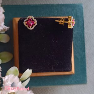 FLOWER STUD EARRINGS - Image 4