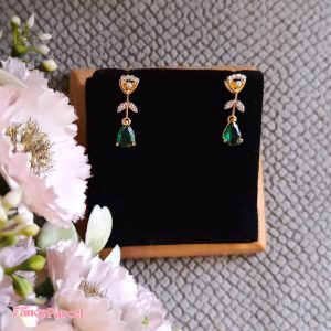 ELEGANT FLOWER DROP EARRINGS - Image 1