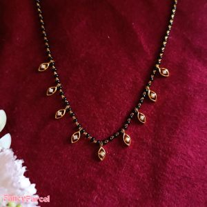 CZ LEAF DETAIL MANGALSUTRA - Image 3