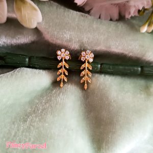 FLOWER LEAF EARRINGS - Image 2
