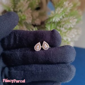 TEARDROP DIAMOND EARRINGS - Image 3