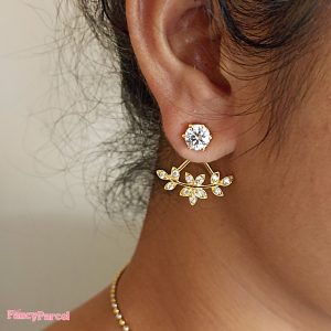 ELEGANT LEAF EARRINGS EARRINGS - Image 2