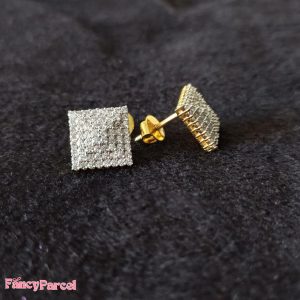 VIBRANT YELLOW OVAL DROP EARRINGS - Image 1