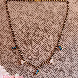 CHARMING BUTTERFLY AND HEART MANGALSUTRA - Image 1