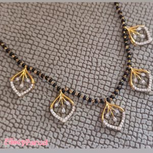 DELICATE LEAF DESIGN MANGALSUTRA - Image 1