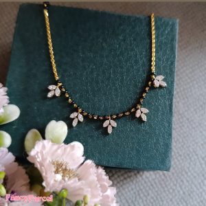 MANGALSUTRA WITH CZ LEAF DESIGN - Image 4