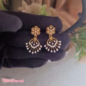 FLORAL DANGLE DROP EARRINGS - Image 4