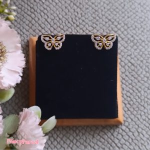 CHARMING BUTTERFLY STUD EARRINGS - Image 1