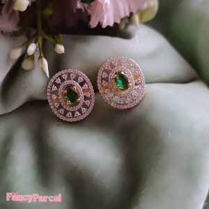 ELEGANT OVAL STONE EARRINGS - Image 2