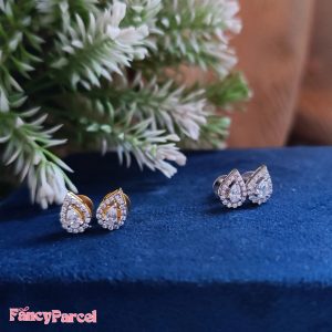 TEARDROP DIAMOND EARRINGS - Image 1