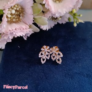 FLORAL DIAMOND EARRINGS - Image 3