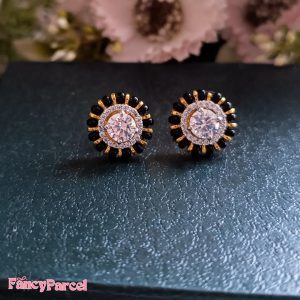 MANGALSUTRA BLACK BEADS EARRINGS - Image 1