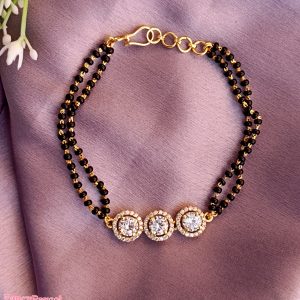 LIFE CYCLE ROUND HALO MANGALSUTRA BRACELET - Image 4