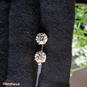 SOLITAIRE STUD | EARRINGS - Image 2