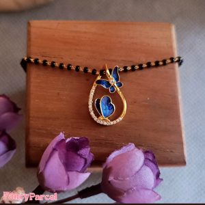 BUTTERFLY TEARDROP PENDENT MANGALSUTRA - Image 4