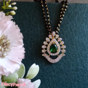 EMERALD PENDANT MANGALSUTRA - Image 1