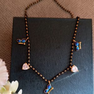 CHARMING BUTTERFLY AND HEART MANGALSUTRA - Image 4