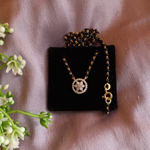 BLACK BEADS MANGALSUTRA - Image 1