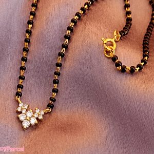 BLACK BEADS MANGALSUTRA | 925 STERLING SILVER - Image 4