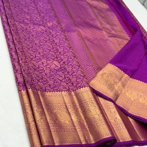 Kanchipuram Pure Handloom Silk/Pattu Saree, certified hologram - Image 2