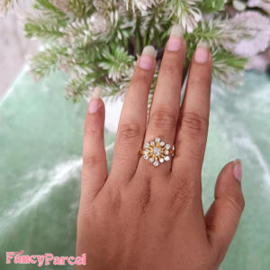 SUNFLOWER FLORAL PRIVILEGE DESIGNER DIAMOND RING Regular priceNo. 16.40 - Image 4